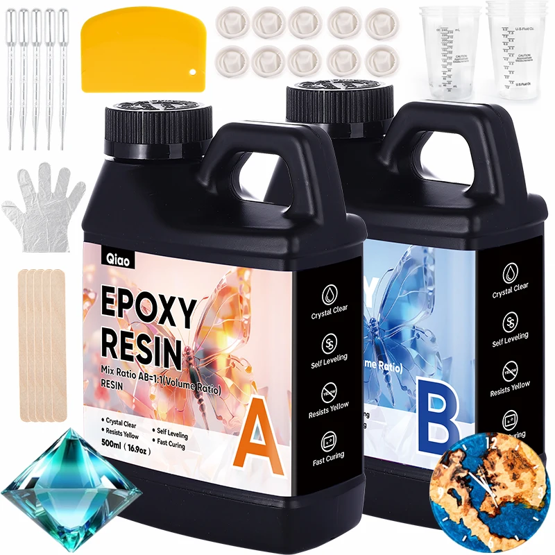 Resin Kit Cast - Anti-Yellowing Crystal Clear Epoxy Resin Kit