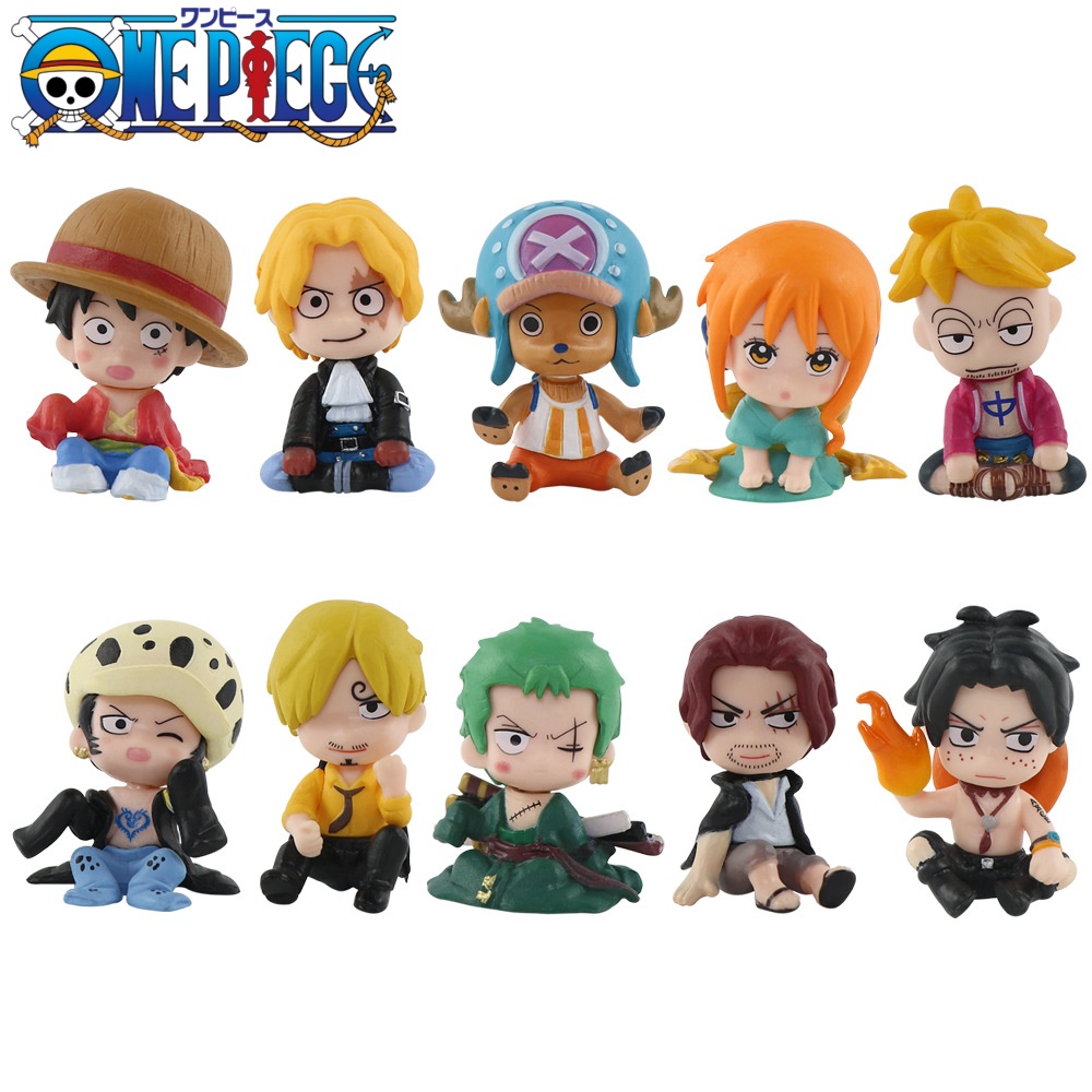 Model Kit Judge - 10PCS One Piece Figures Set Luffy