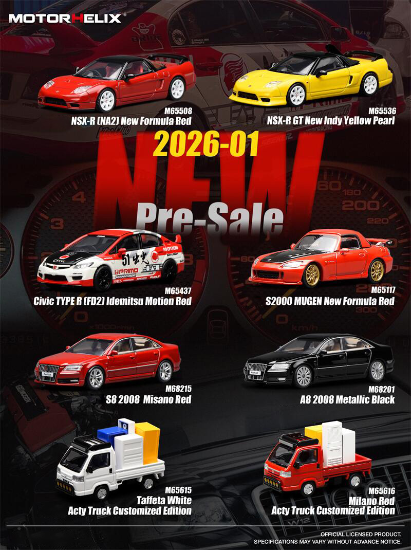 Model Kit R34 - [PreSale] Motorhelix 1:64 8C Competizione 2008