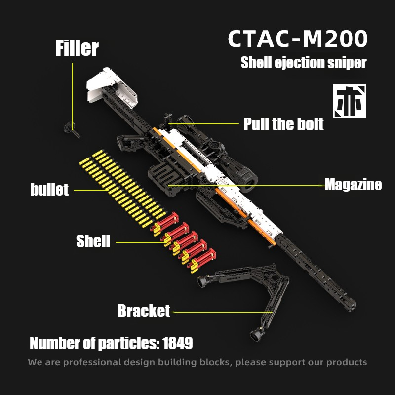 1849PCS Creative M200 Sniper R - Model Kit Varnish 评论和价格