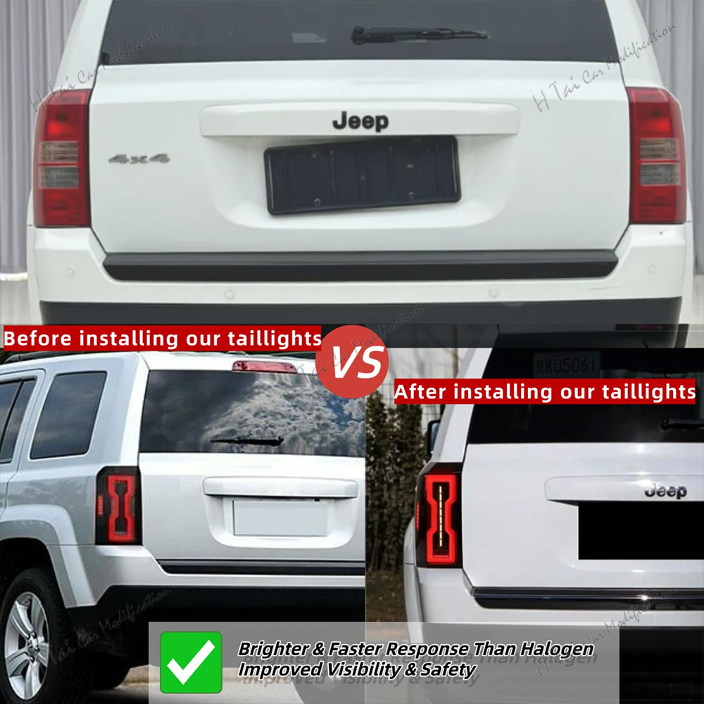 Pair LED Tail Lights For Jeep  - Model Kit Jeep 评论和价格