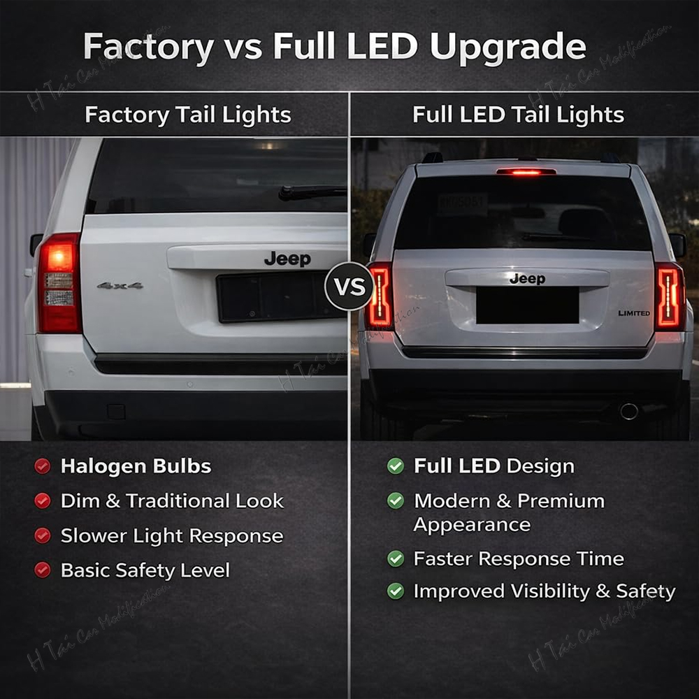 Pair LED Tail Lights For Jeep  - Model Kit Jeep 评论和价格