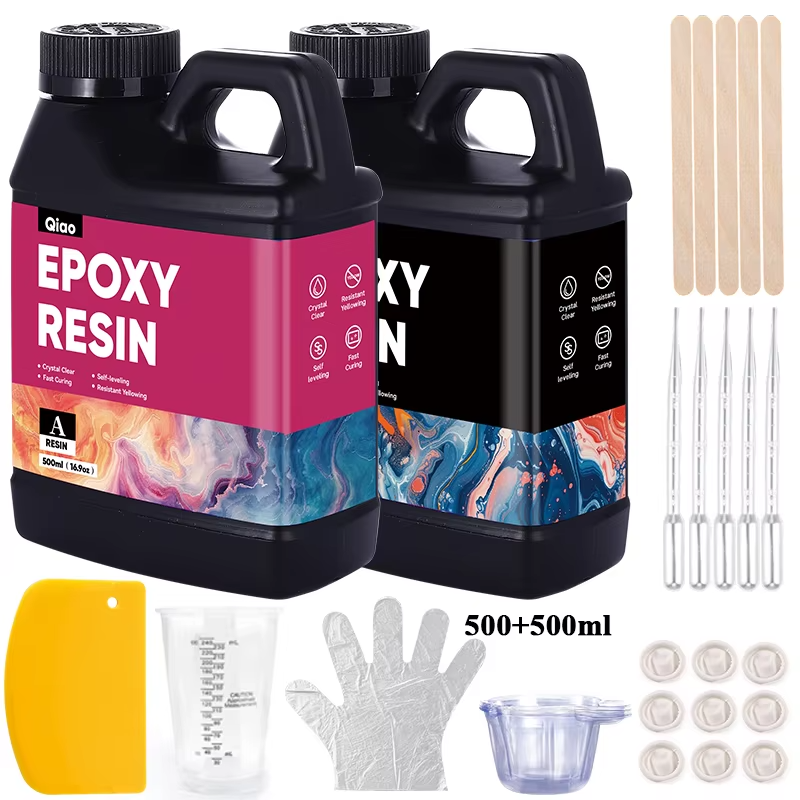 500ml 1000ml Easy Mixing Epoxy - Resin Kit Cast 评论和价格