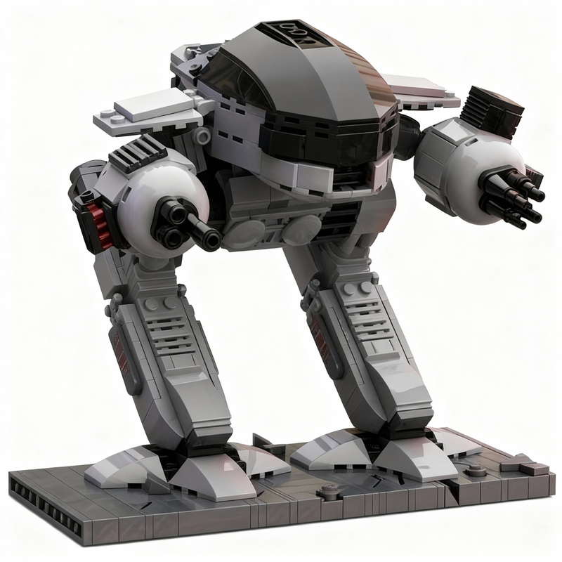 727pcs MOC Miniland Dioramas 7 - Model Kit Robocop 评论和价格