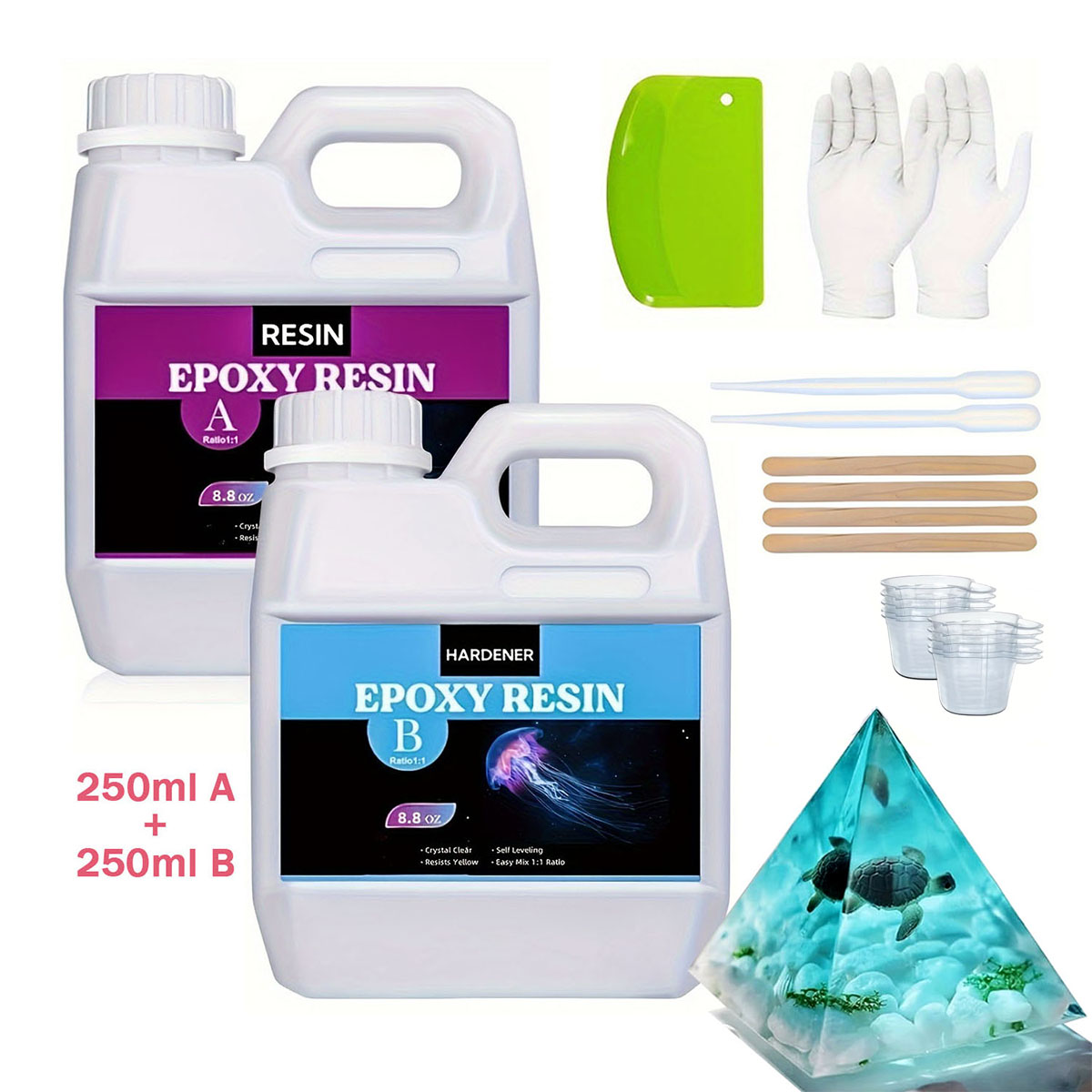 125ml/250ml Crystal Clear Cast - Resin Kit Cast 评论和价格