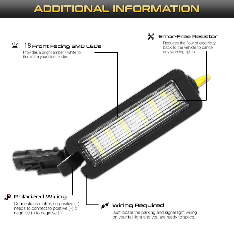 LED License Plate Tag Light La - Model Kit Jeep 评论和价格