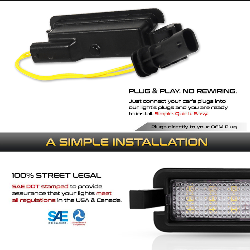 LED License Plate Tag Light La - Model Kit Jeep 评论和价格