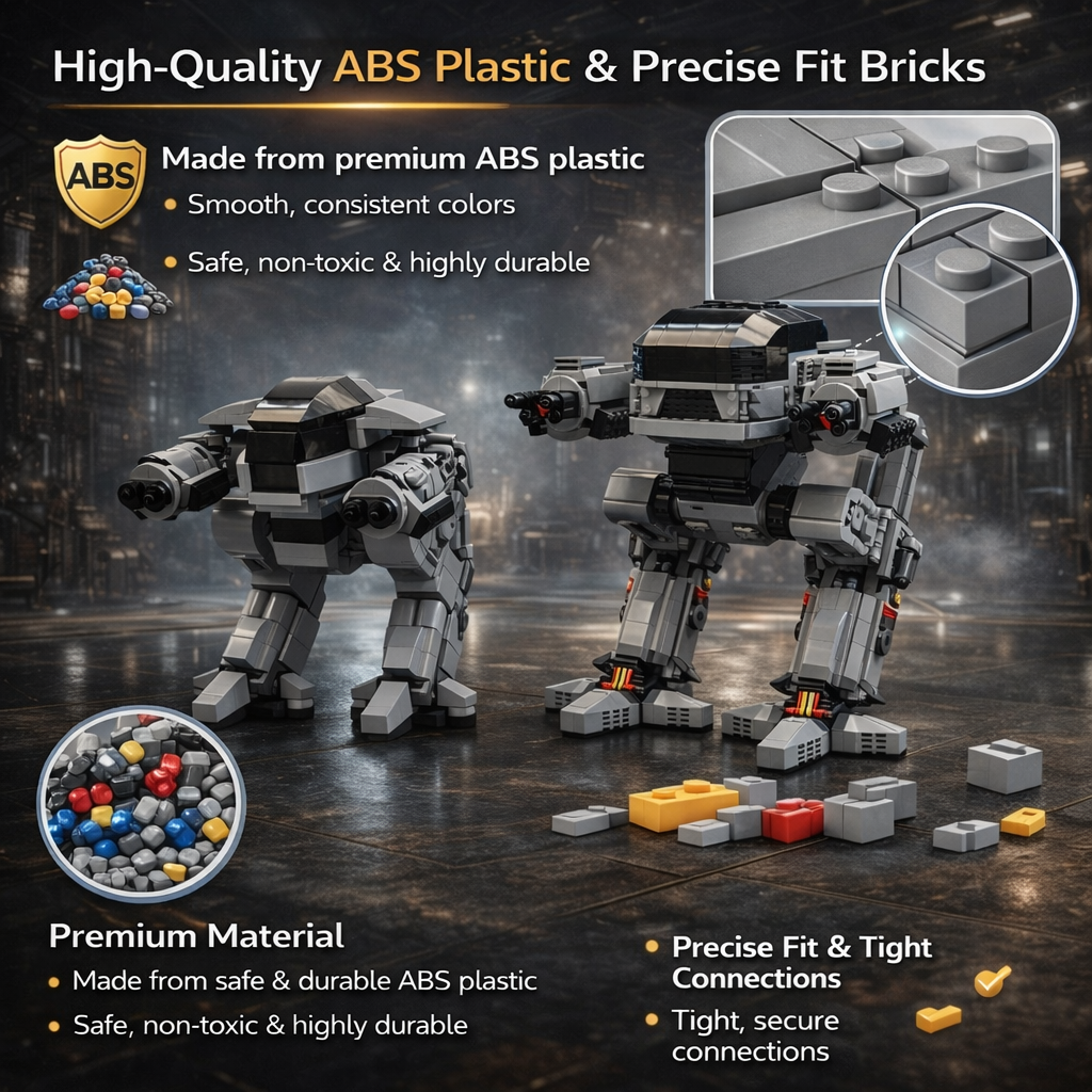 MOC Sci-Fi Mech Building Block - Model Kit Robocop 评论和价格