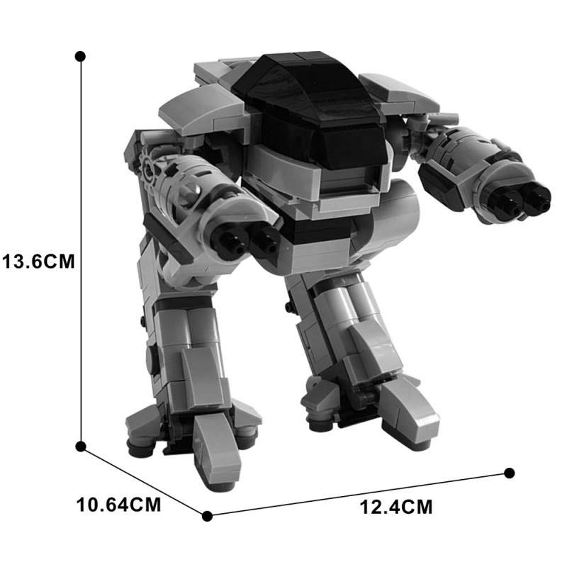 MOC Sci-Fi Mech Building Block - Model Kit Robocop 评论和价格