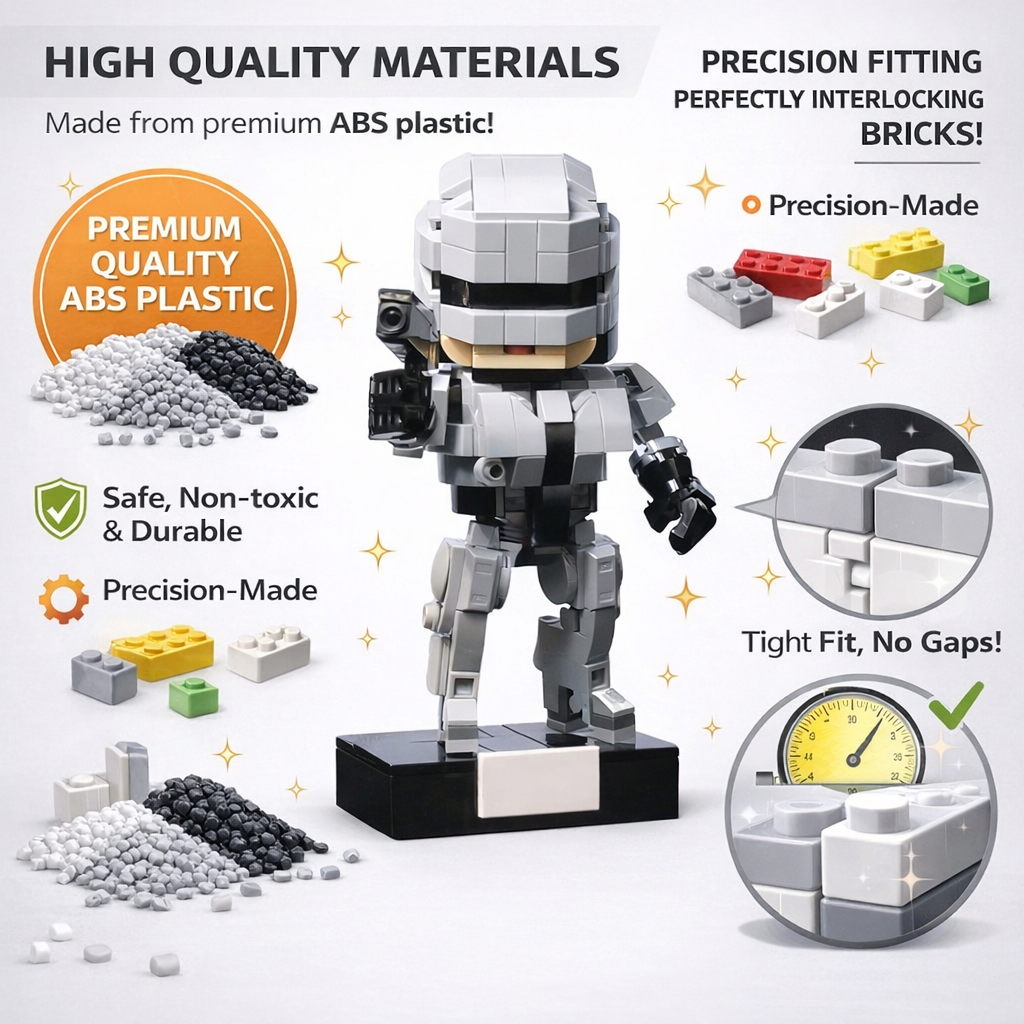 MOC Sci-Fi Police Robot Buildi - Model Kit Robocop 评论和价格
