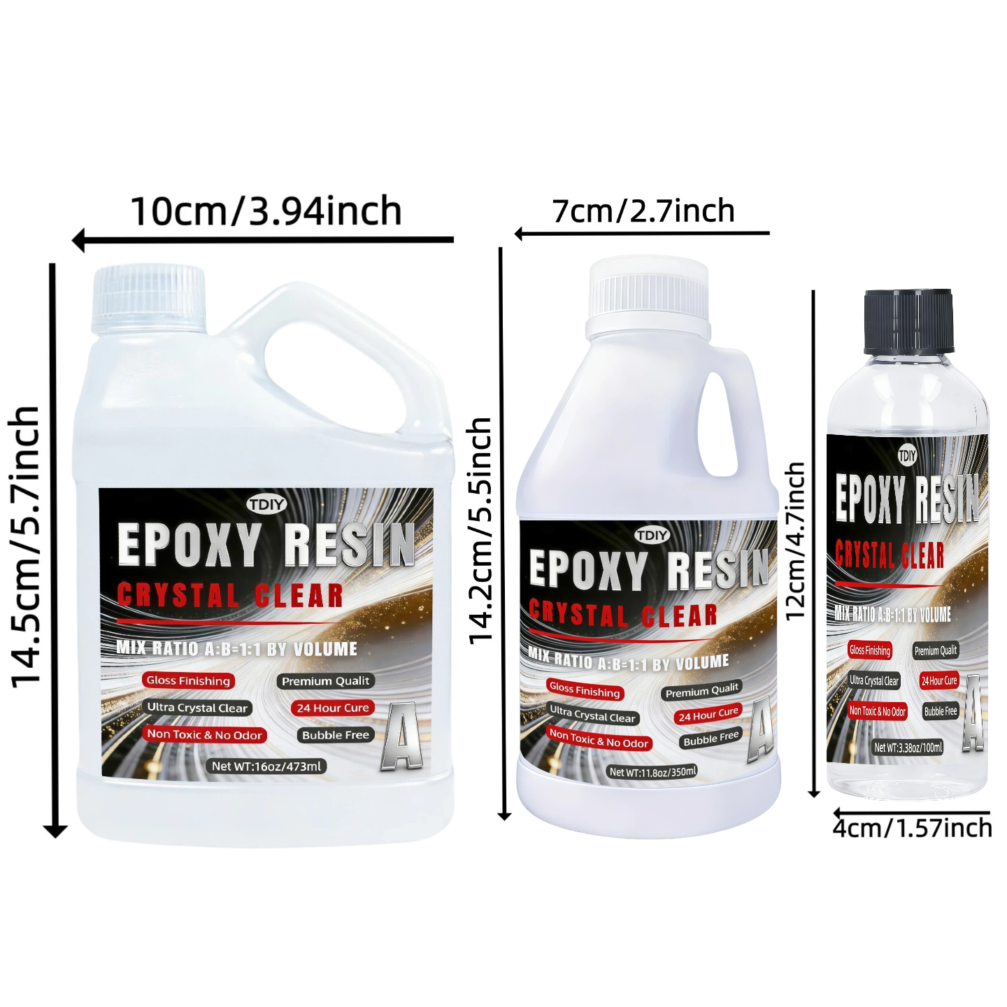 1:1 Crystal Clear Epoxy Resin  - Resin Kit Cast 评论和价格
