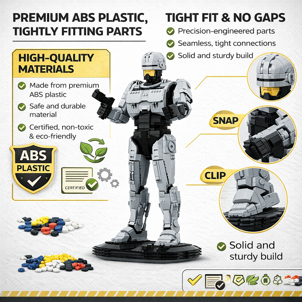 MOC Sci-Fi Robot Building Bloc - Model Kit Robocop 评论和价格