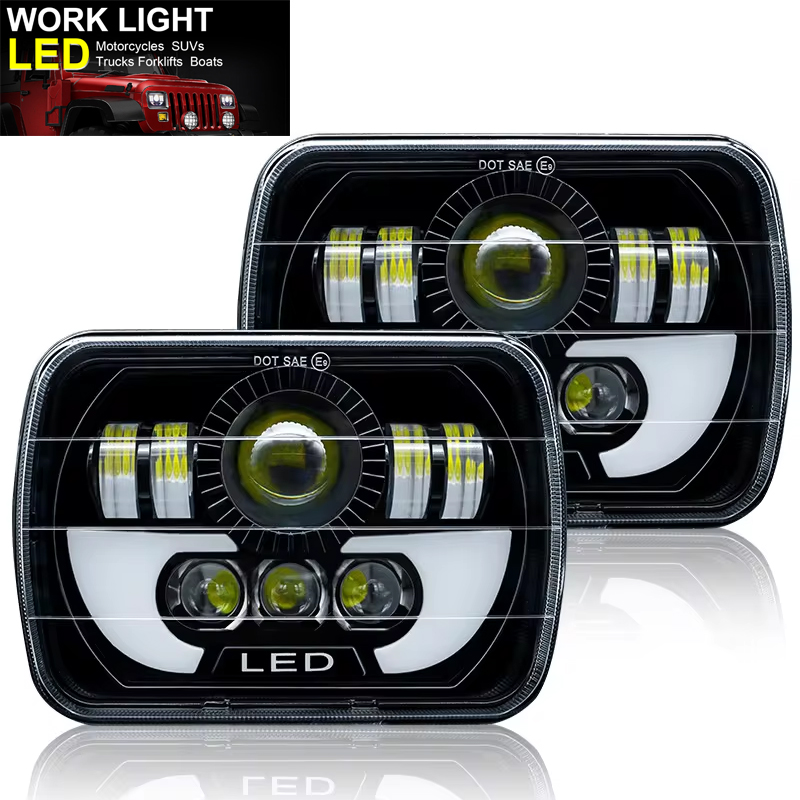7inch H4 Led Light For Jeep Wr - Model Kit Jeep 评论和价格