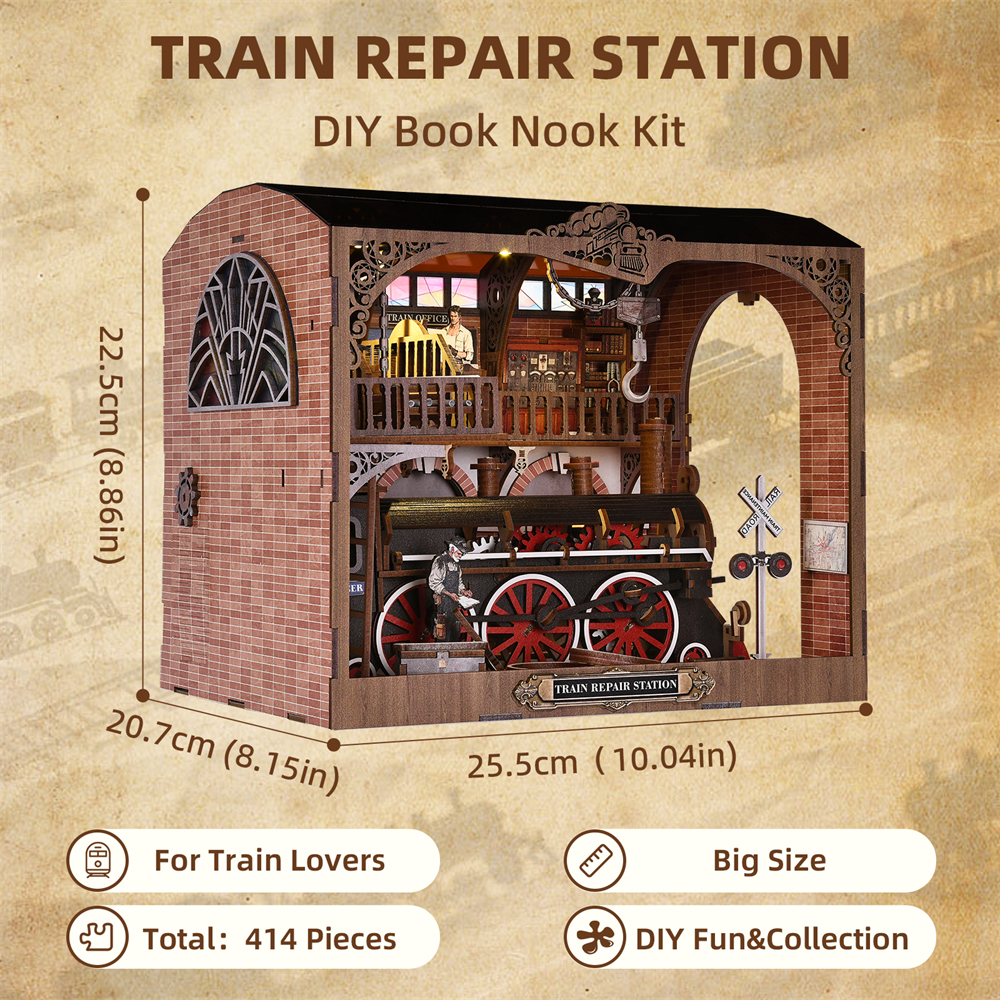 Book Nook Kit Tram Station Ret - Model Kit History 评论和价格