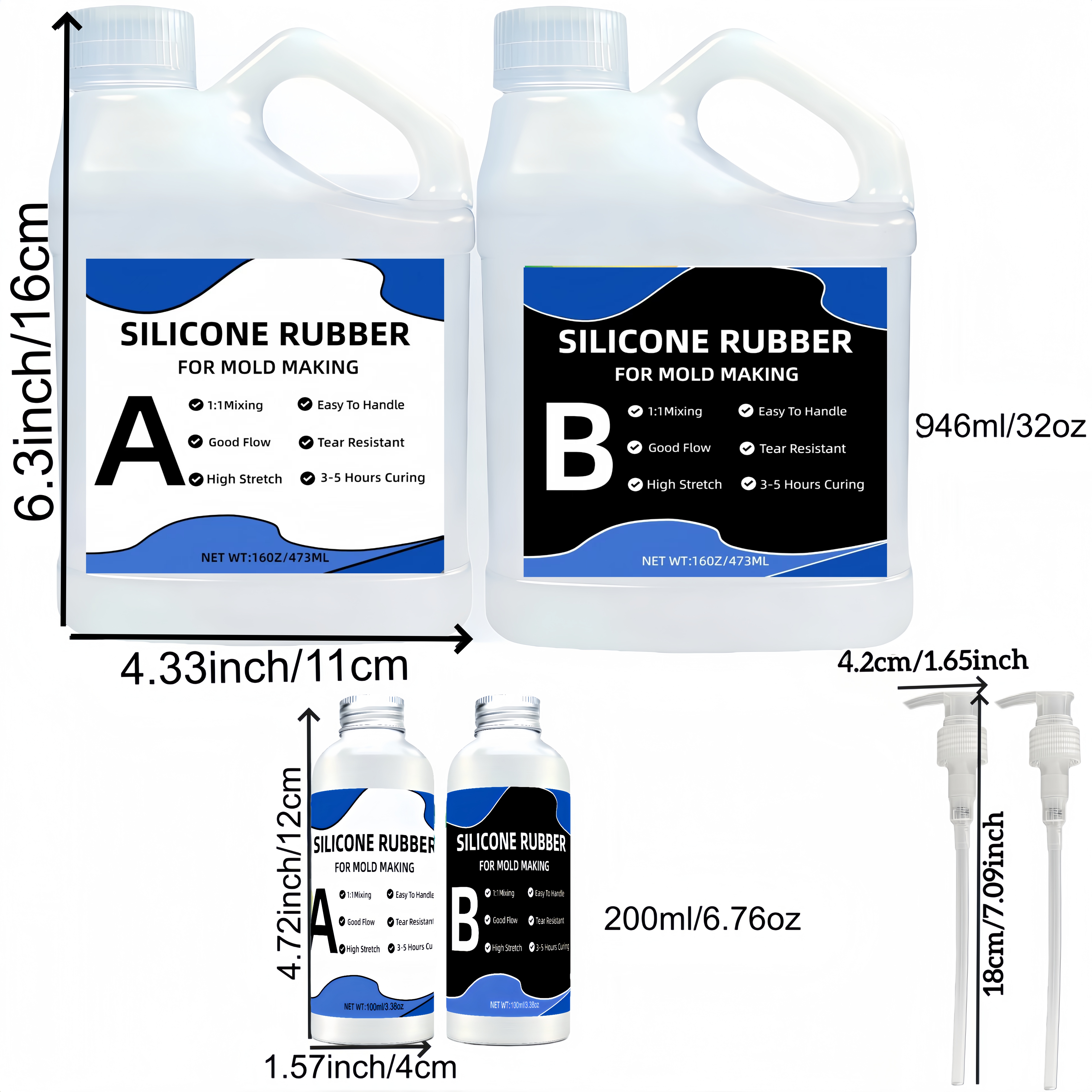1:1 Translucent Liquid Silicon - Resin Kit Cast 评论和价格