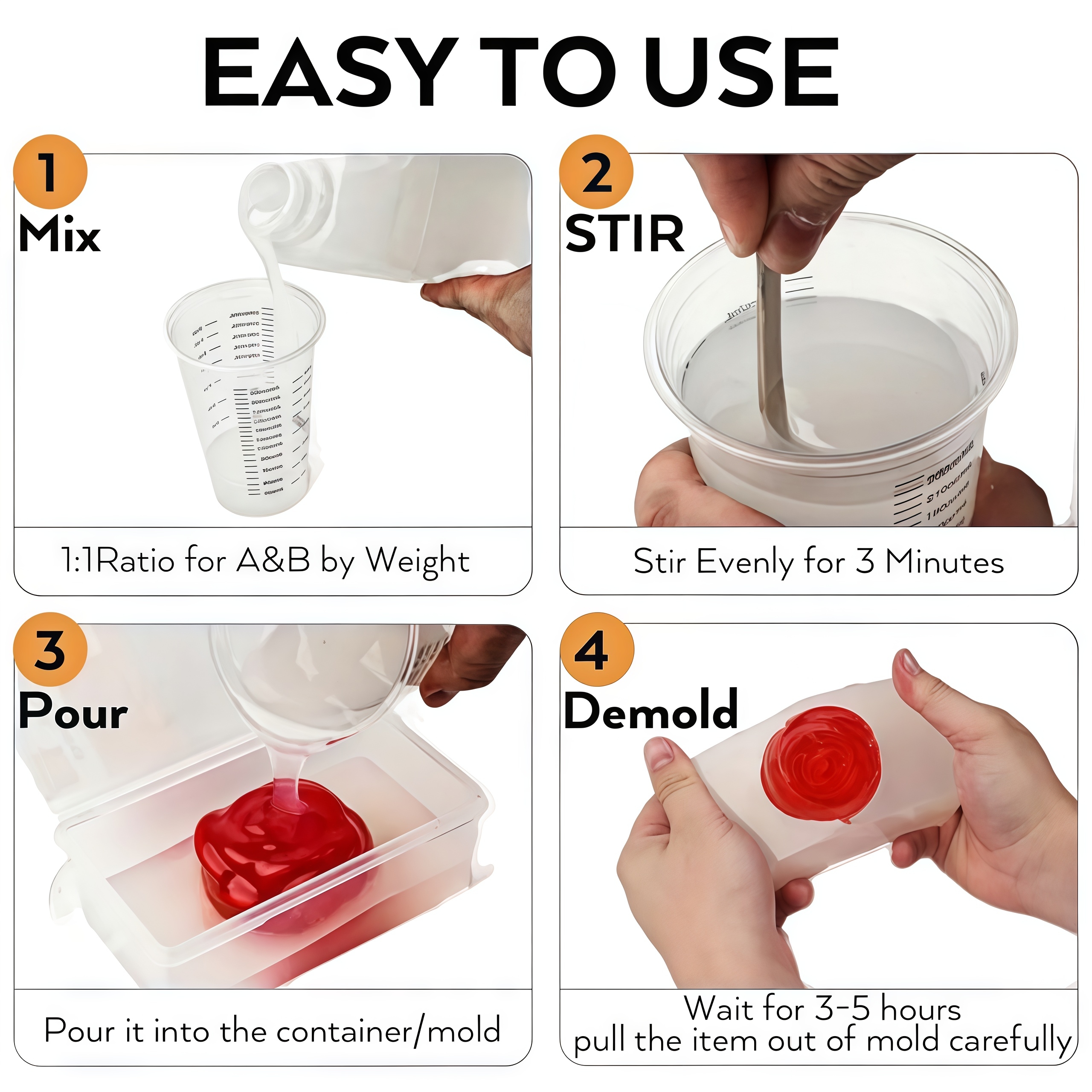1:1 Translucent Liquid Silicon - Resin Kit Cast 评论和价格