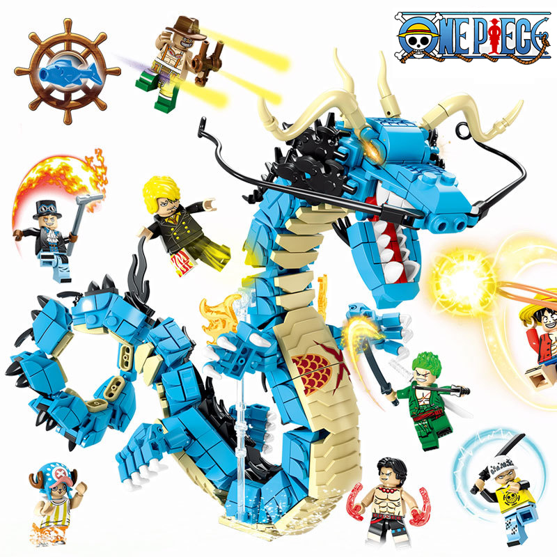 8in1 One Piece Building Blocks - Model Kit Dragon 评论和价格