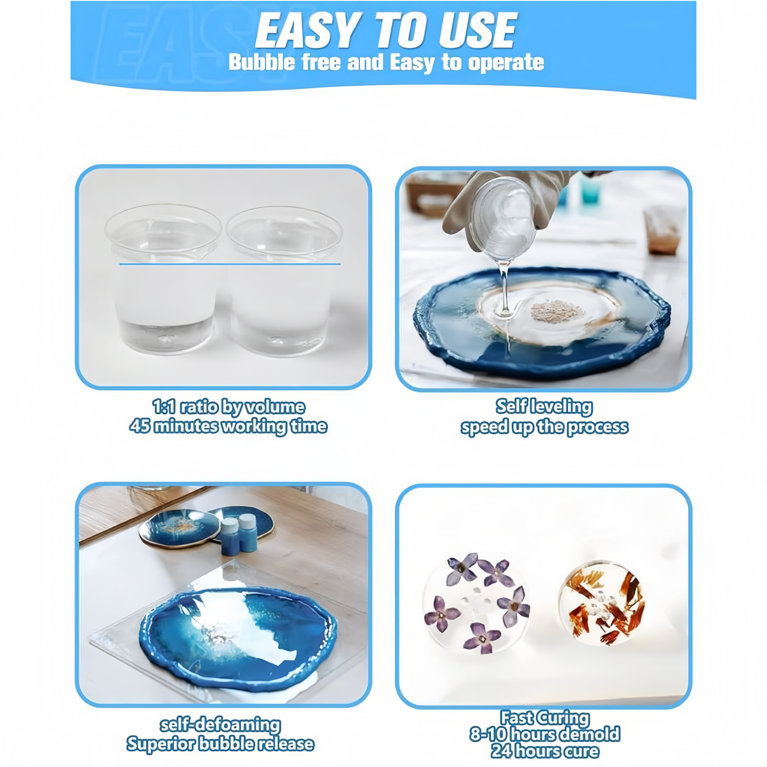 16.9oz Clear Epoxy Resin Kit C - Resin Kit Cast 评论和价格