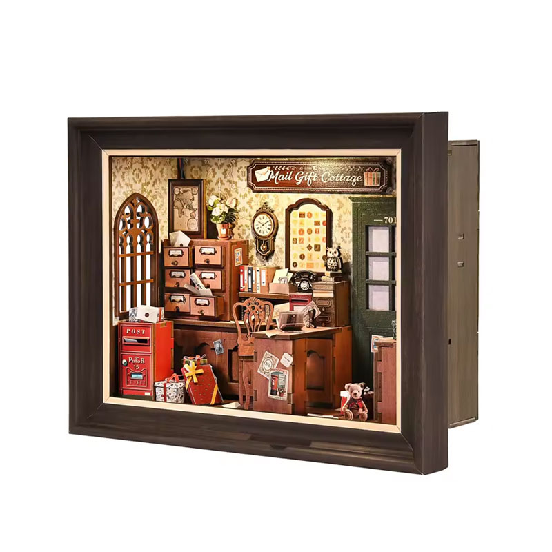 Retro Post Office Book Nook DI - Model Kit History 评论和价格