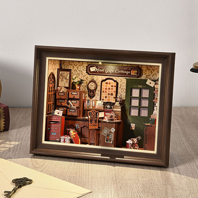 Retro Post Office Book Nook DI - Model Kit History 评论和价格