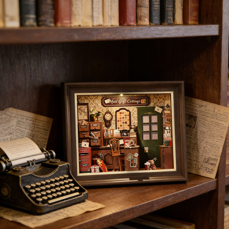 Retro Post Office Book Nook DI - Model Kit History 评论和价格