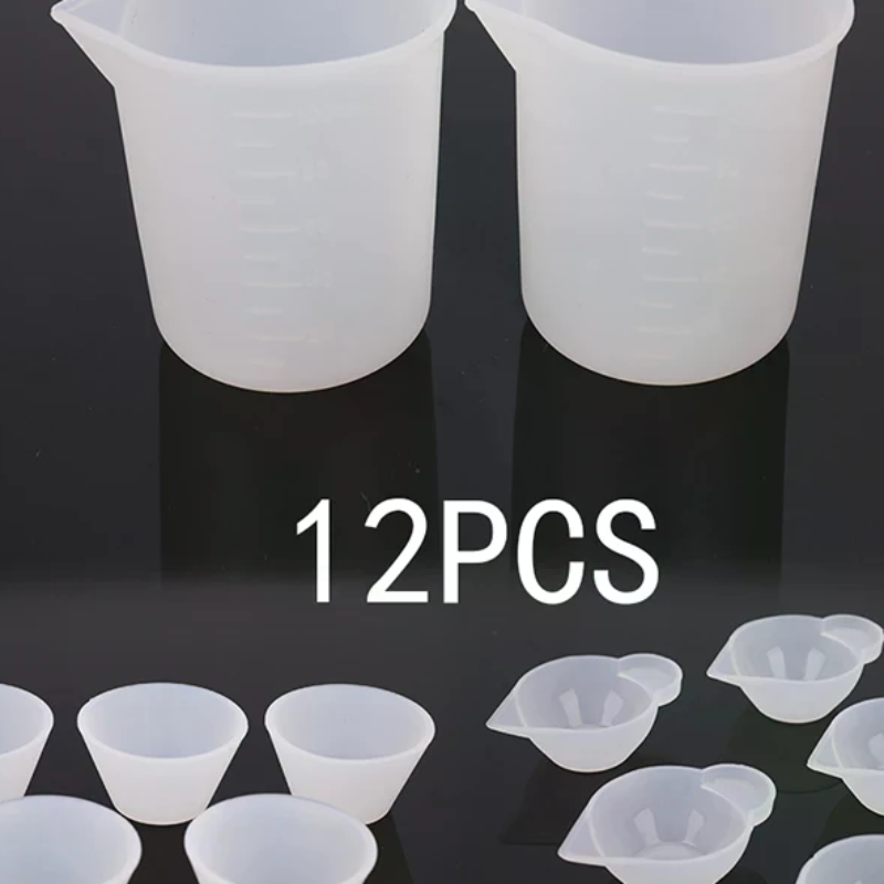 12Pcs Silicone Mixing Measurin - Resin Kit Cast 评论和价格