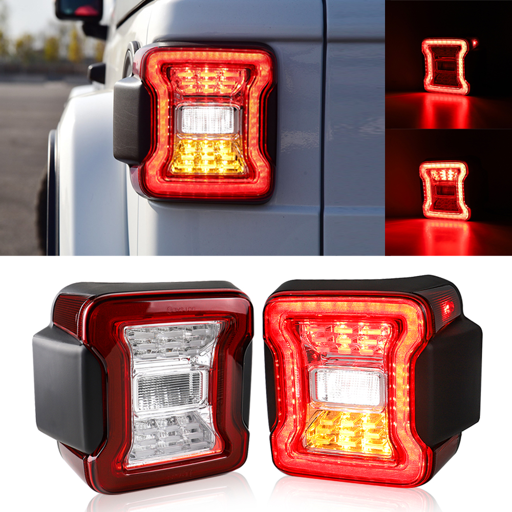 2x Car LED Tail Lights for Jee - Model Kit Jeep 评论和价格