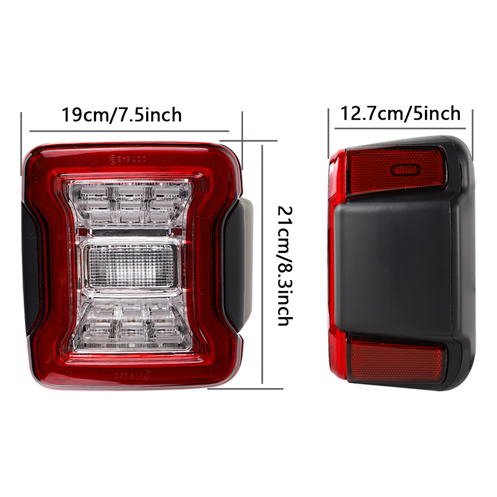 2x Car LED Tail Lights for Jee - Model Kit Jeep 评论和价格
