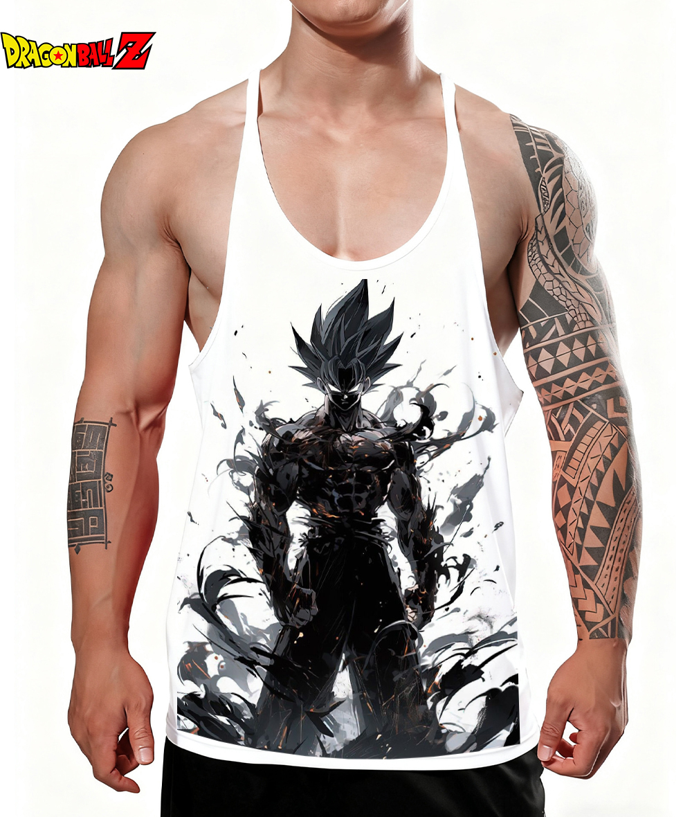 New Goku Men's Tank Top 100%Co - Model Kit Dragon 评论和价格