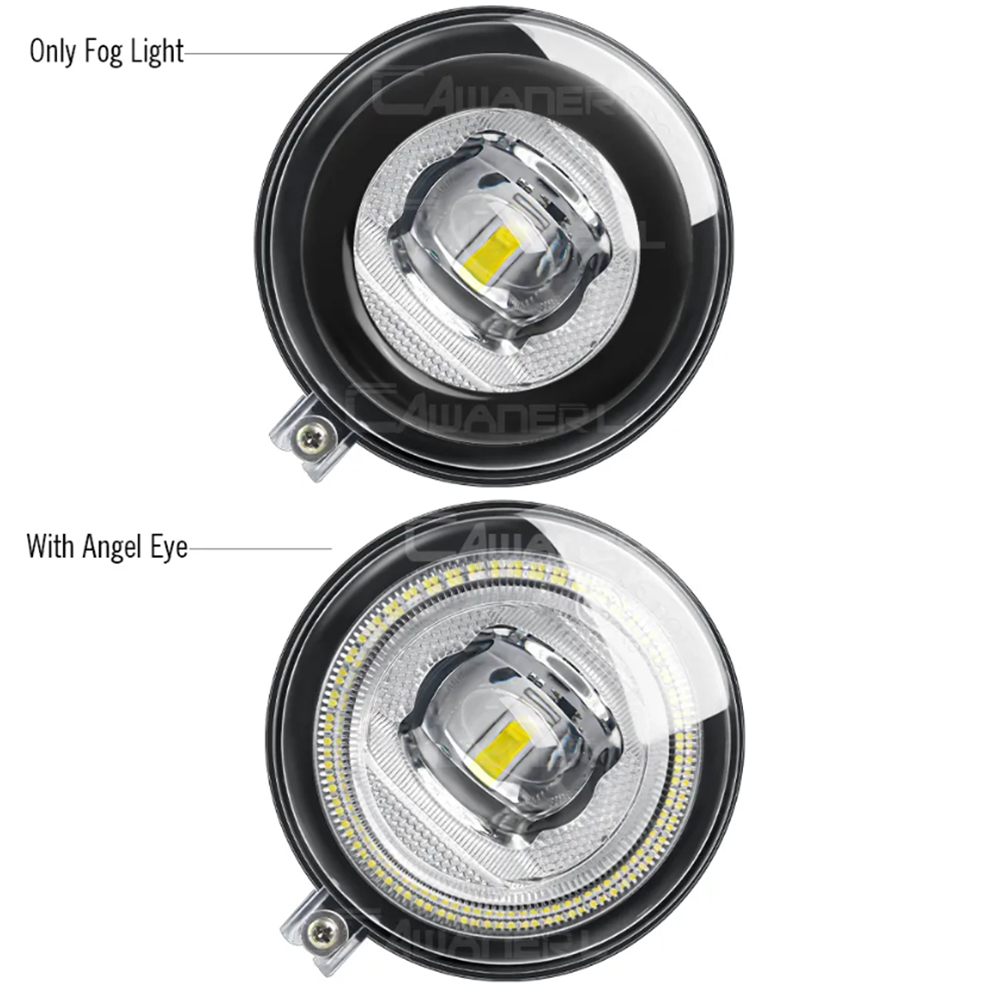 2 Pieces 9005 H10 LED Angel Ey - Model Kit Jeep 评论和价格